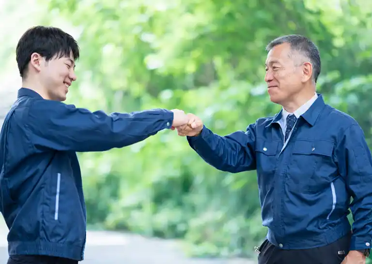 配属後OJT(メンター制度)のイメージ